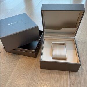 Bulgari Luxury Watch Box - Brushed Gold